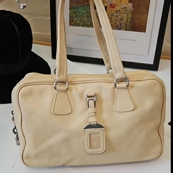 Prada Vintage Calfskin Leather Boston Bag - Picture 13 of 16